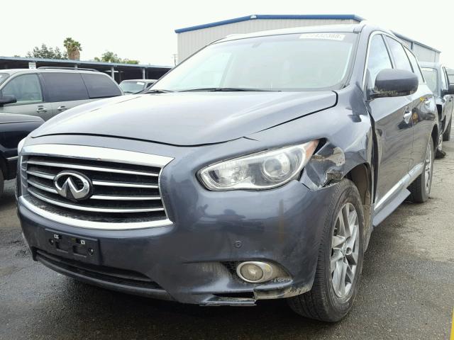 5N1AL0MN7DC345026 - 2013 INFINITI JX35 BASE CHARCOAL photo 2