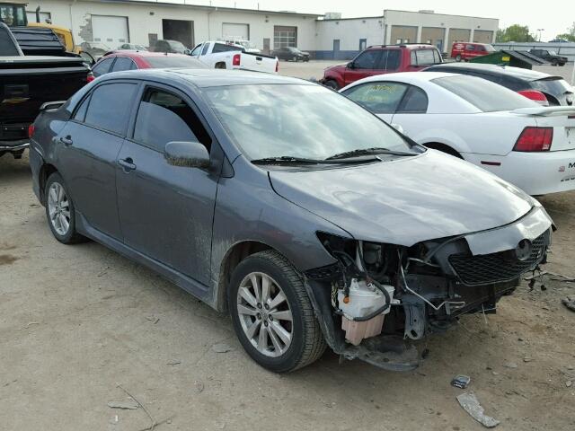 2T1BU4EE3AC375445 - 2010 TOYOTA COROLLA GRAY photo 1