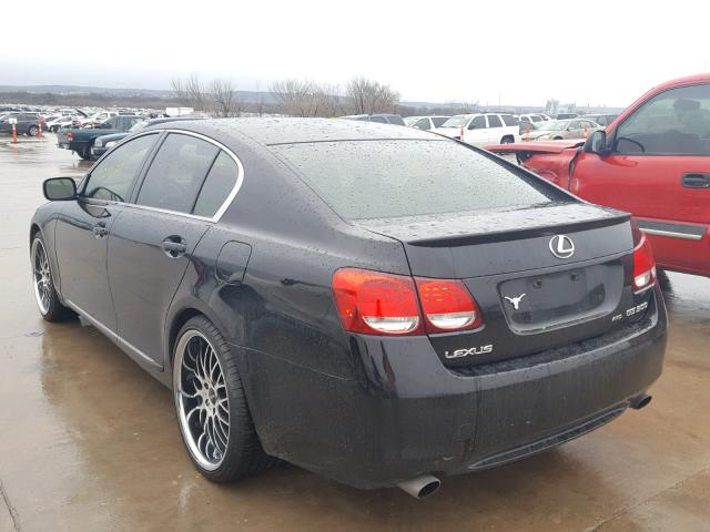 JTHCH96S760005187 - 2006 LEXUS GS GENERAT BLACK photo 3