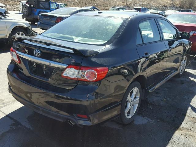 2T1BU4EE8BC705906 - 2011 TOYOTA COROLLA BA BLACK photo 4