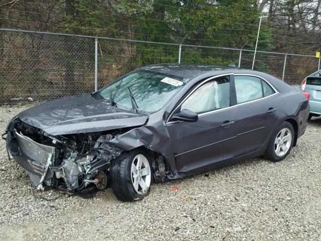 1G11B5SA3DF295706 - 2013 CHEVROLET MALIBU LS ნაცრისფერი ფოტო 2