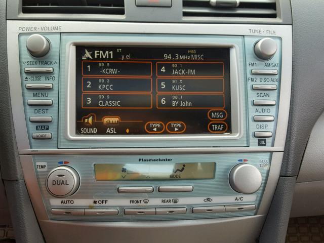 4T1BB46K97U007949 - 2007 TOYOTA CAMRY NEW SILVER photo 9