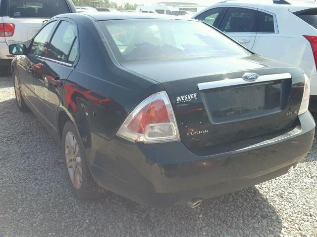 3FAFP08196R157785 - 2006 FORD FUSION SEL BLACK photo 3