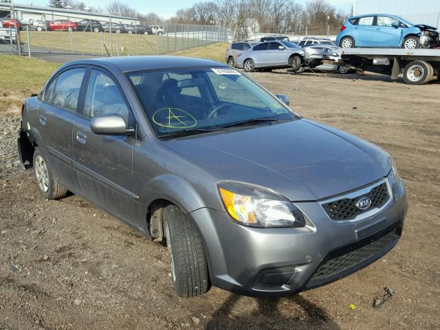 KNADH4A33A6664542 - 2010 KIA RIO LX GRAY photo 1