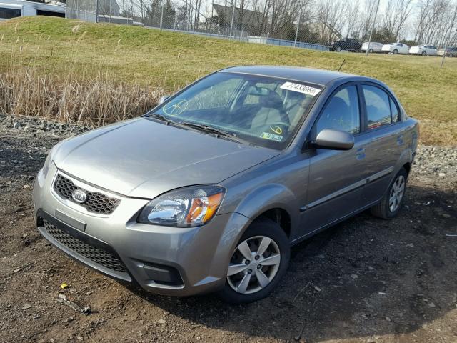 KNADH4A33A6664542 - 2010 KIA RIO LX Մոխրագույն լուսանկար 2