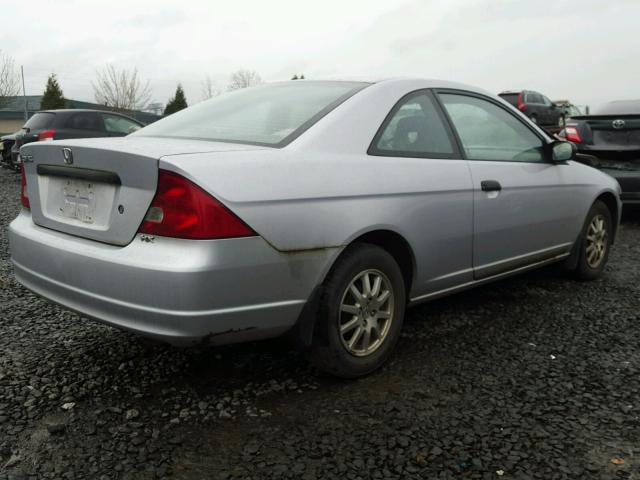 1HGEM21742L024953 - 2002 HONDA CIVIC HX SILVER photo 4