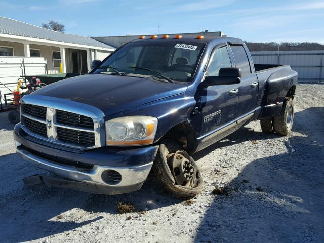 3D7MX48C76G147882 - 2006 DODGE RAM 3500 S BLUE photo 2