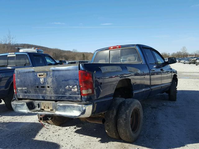 3D7MX48C76G147882 - 2006 DODGE RAM 3500 S BLUE photo 4