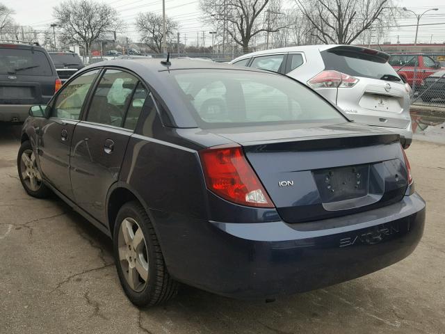 1G8AL55F07Z146095 - 2007 SATURN ION LEVEL BLUE photo 3