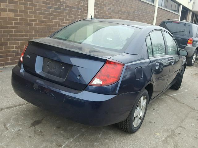 1G8AL55F07Z146095 - 2007 SATURN ION LEVEL BLUE photo 4