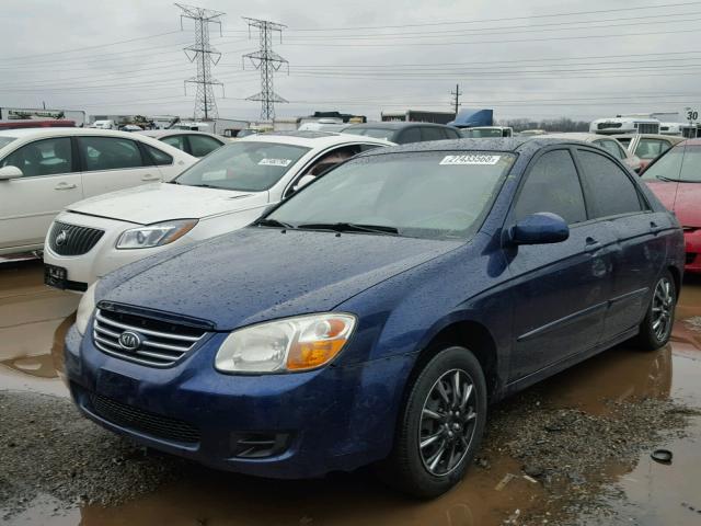 KNAFE121775460788 - 2007 KIA SPECTRA EX BLUE photo 2