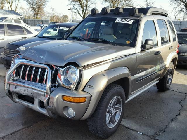 1J4GL38K74W227793 - 2004 JEEP LIBERTY RE BEIGE photo 2