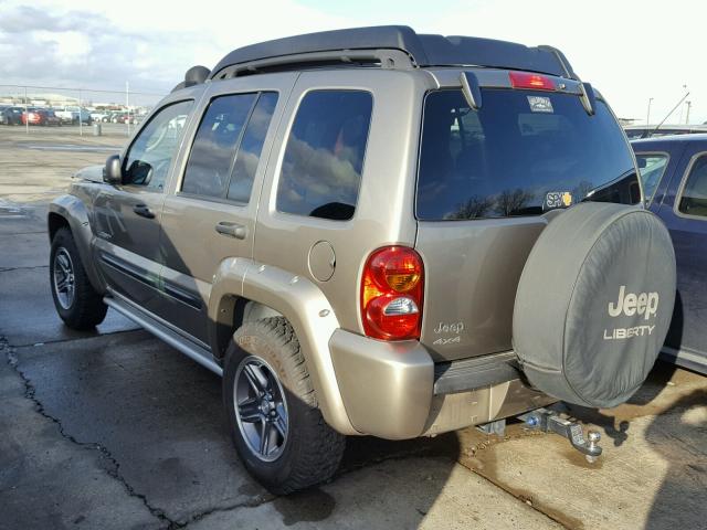 1J4GL38K74W227793 - 2004 JEEP LIBERTY RE BEIGE photo 3