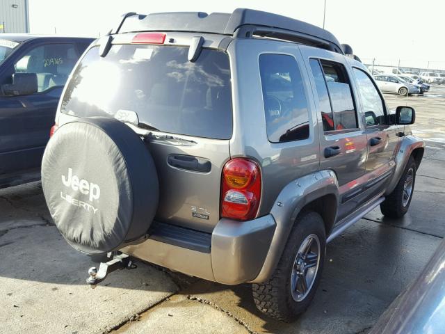 1J4GL38K74W227793 - 2004 JEEP LIBERTY RE BEIGE photo 4