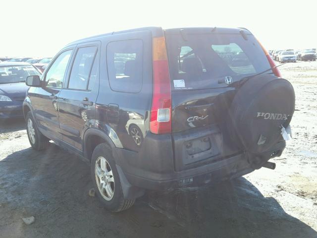 JHLRD78834C057024 - 2004 HONDA CR-V EX BLACK photo 3