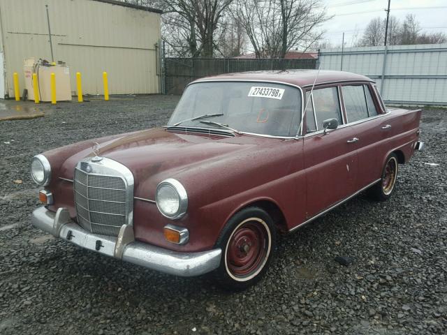 11011012365901 - 1968 MERCEDES-BENZ 200 BURGUNDY photo 2