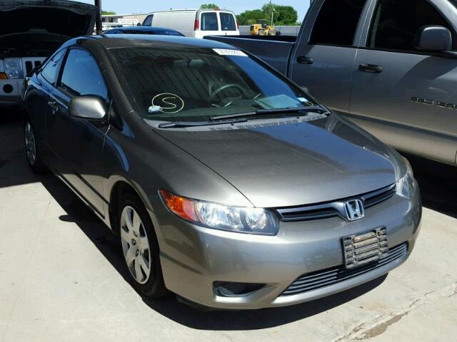 2HGFG12666H571205 - 2006 HONDA CIVIC LX GRAY photo 1