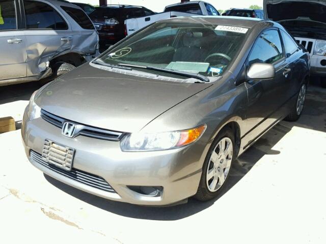 2HGFG12666H571205 - 2006 HONDA CIVIC LX GRAY photo 2