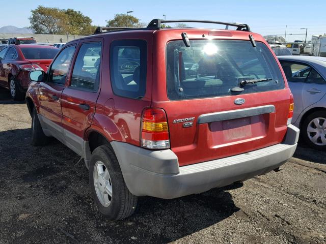 1FMYU01111KA47604 - 2001 FORD ESCAPE XLS RED photo 3