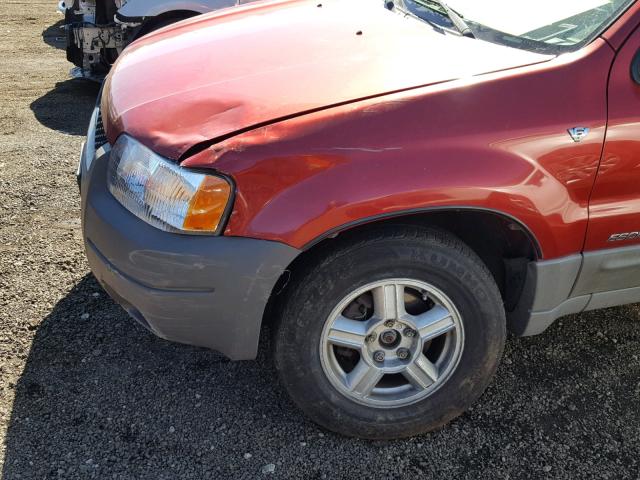 1FMYU01111KA47604 - 2001 FORD ESCAPE XLS RED photo 9