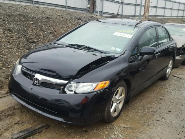 2HGFA16838H329617 - 2008 HONDA CIVIC EX შავი ფოტო 2