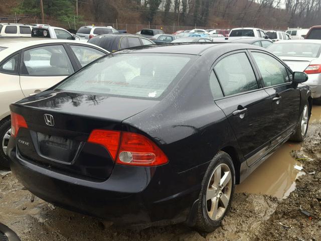 2HGFA16838H329617 - 2008 HONDA CIVIC EX შავი ფოტო 4