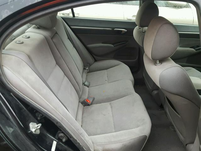2HGFA16838H329617 - 2008 HONDA CIVIC EX შავი ფოტო 6