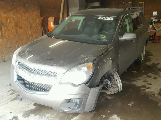 2GNFLEEK0C6258272 - 2012 CHEVROLET EQUINOX LT GRAY photo 2