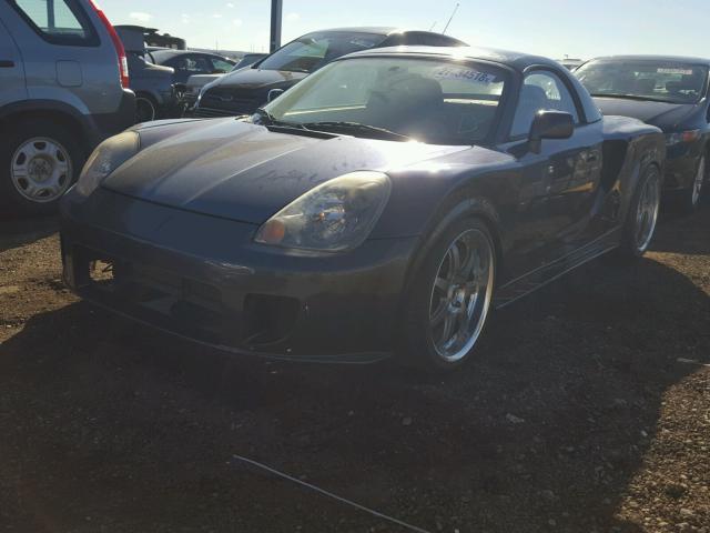 JTDFR320630054583 - 2003 TOYOTA MR2 SPYDER BLUE photo 2