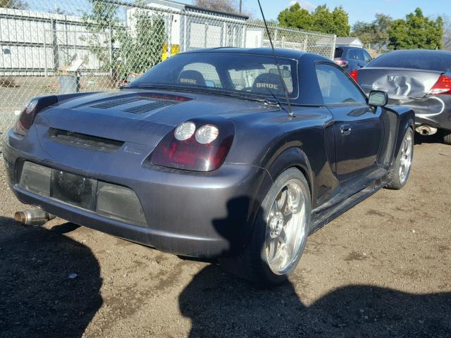 JTDFR320630054583 - 2003 TOYOTA MR2 SPYDER BLUE photo 4