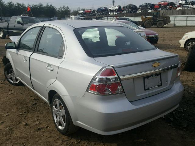 KL1TG5DE1BB116575 - 2011 CHEVROLET AVEO LT SILVER photo 3