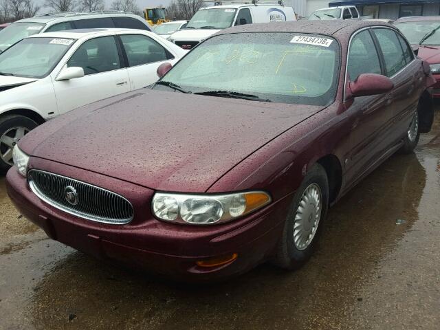 1G4HP54K1Y4175378 - 2000 BUICK LESABRE CU MAROON photo 2