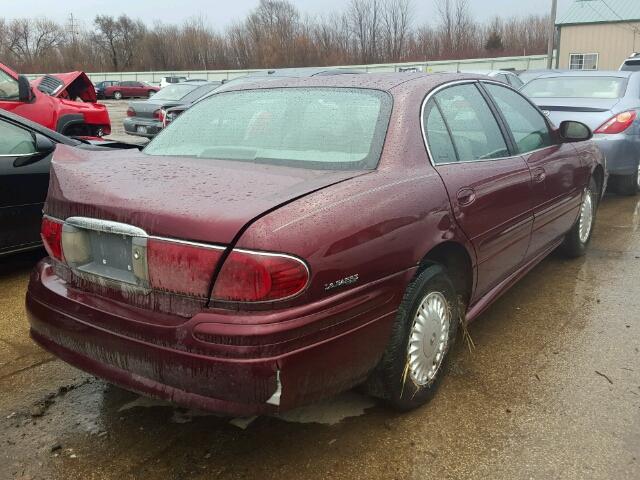 1G4HP54K1Y4175378 - 2000 BUICK LESABRE CU MAROON photo 4