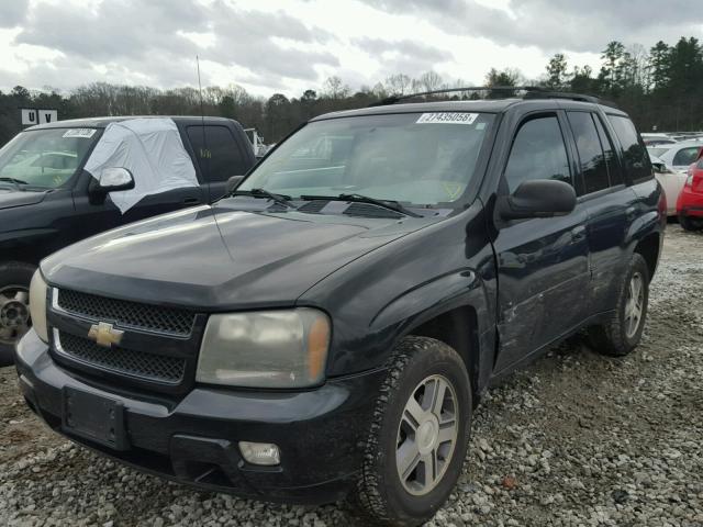 1GNDS13S672193050 - 2007 CHEVROLET TRAILBLAZE BLACK photo 2