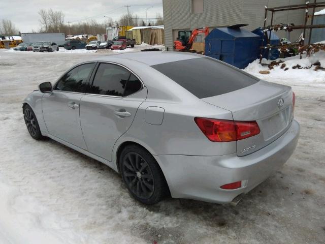 JTHCK262365000628 - 2006 LEXUS IS 250 SILVER photo 3