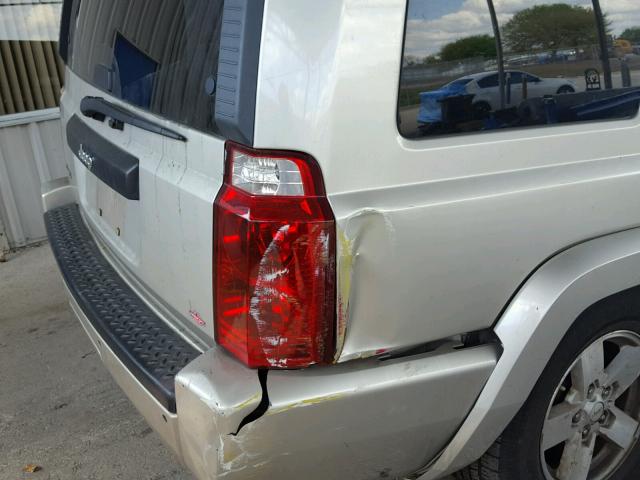 1J8HG48K18C167143 - 2008 JEEP COMMANDER ვერცხლისფერი ფოტო 9