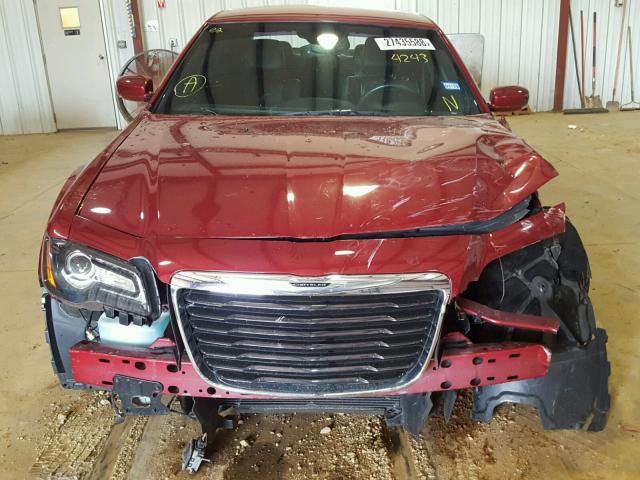 2C3CCABG4EH144243 - 2014 CHRYSLER 300 S RED photo 7