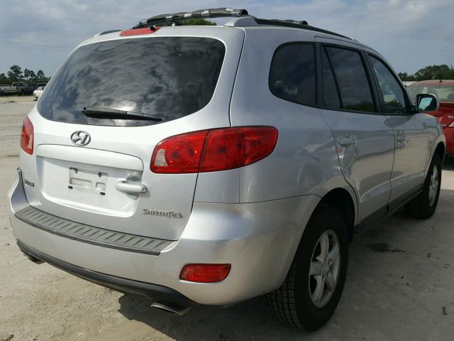 5NMSG13D77H049182 - 2007 HYUNDAI SANTA FE G SILVER photo 4