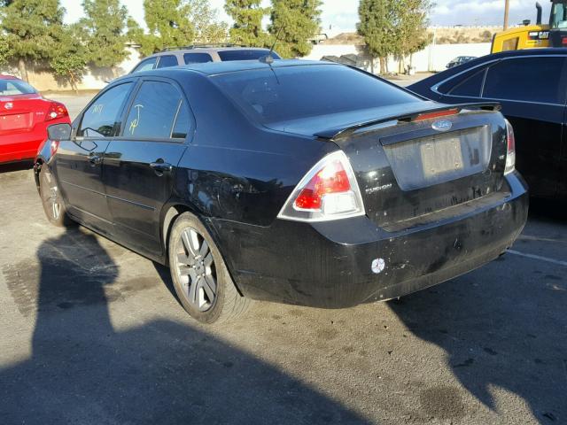 3FAHP07Z47R259609 - 2007 FORD FUSION SE BLACK photo 3