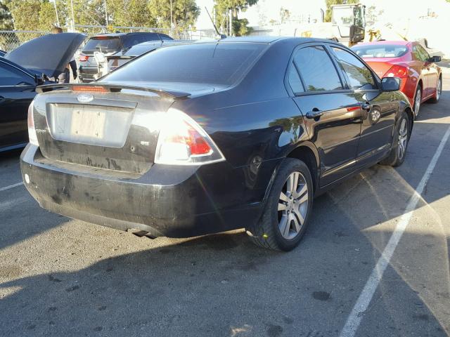 3FAHP07Z47R259609 - 2007 FORD FUSION SE BLACK photo 4