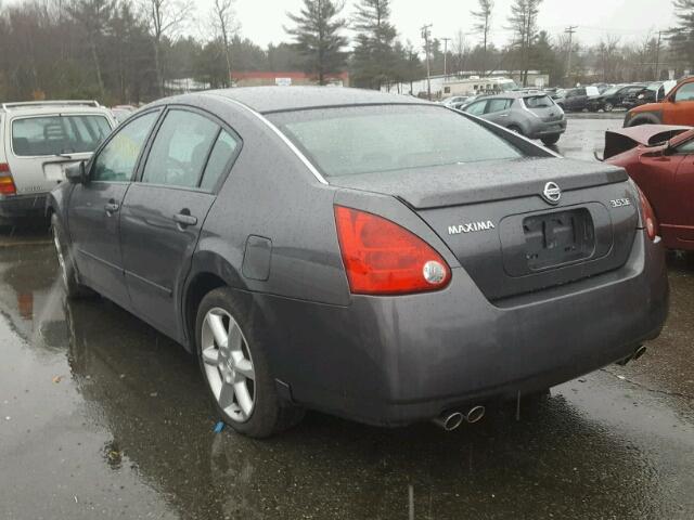 1N4BA41E74C924632 - 2004 NISSAN MAXIMA SE GRAY photo 3