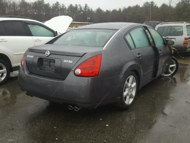 1N4BA41E74C924632 - 2004 NISSAN MAXIMA SE GRAY photo 4