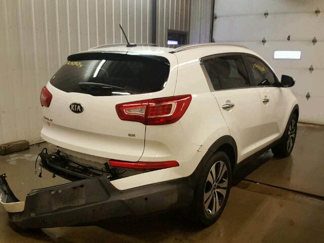 KNDPC3A24D7419991 - 2013 KIA SPORTAGE E WHITE photo 4