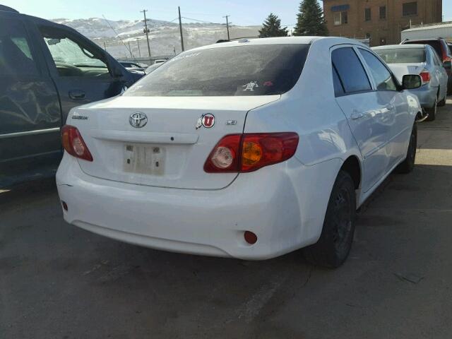 1NXBU4EE7AZ190314 - 2010 TOYOTA COROLLA BA WHITE photo 4