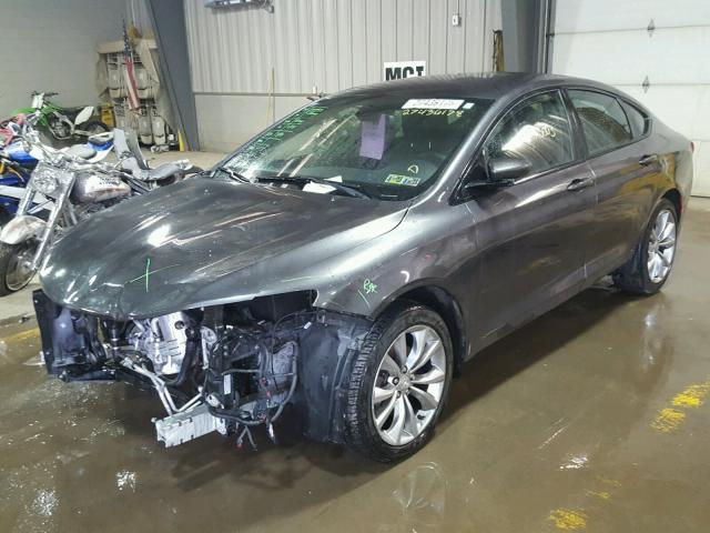 1C3CCCBB9FN744099 - 2015 CHRYSLER 200 S GRAY photo 2