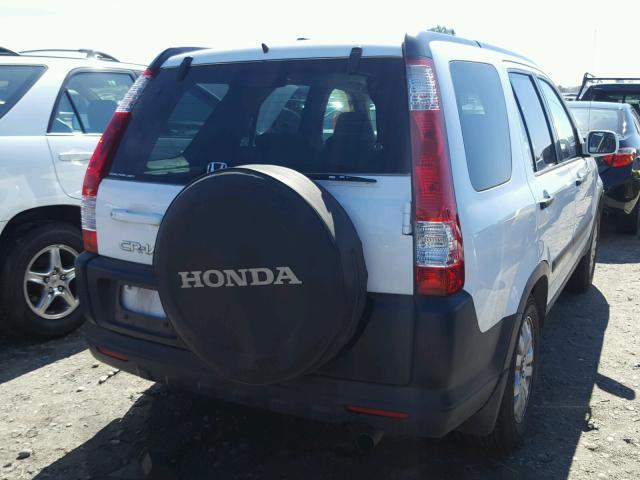 JHLRD78815C025254 - 2005 HONDA CR-V EX WHITE photo 4