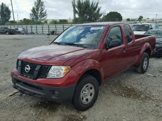 1N6BD0CT1HN765989 - 2017 NISSAN FRONTIER S RED photo 2