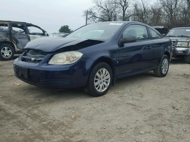 1G1AK18H797126724 - 2009 CHEVROLET COBALT LS BLUE photo 2