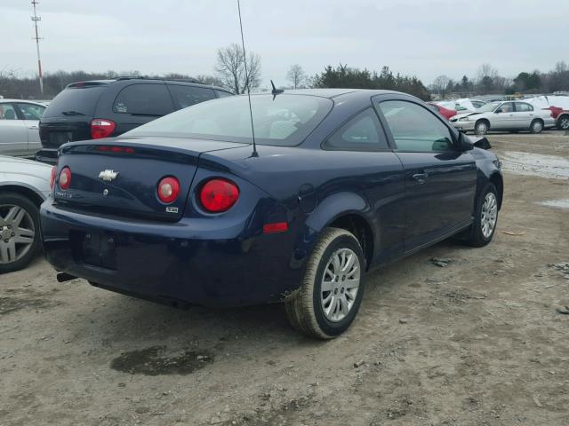 1G1AK18H797126724 - 2009 CHEVROLET COBALT LS BLUE photo 4