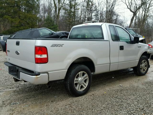 1FTRF12W48KE15710 - 2008 FORD F150 SILVER photo 4